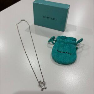 Vintage Tiffany & Co Loving Heart Silver Necklace
